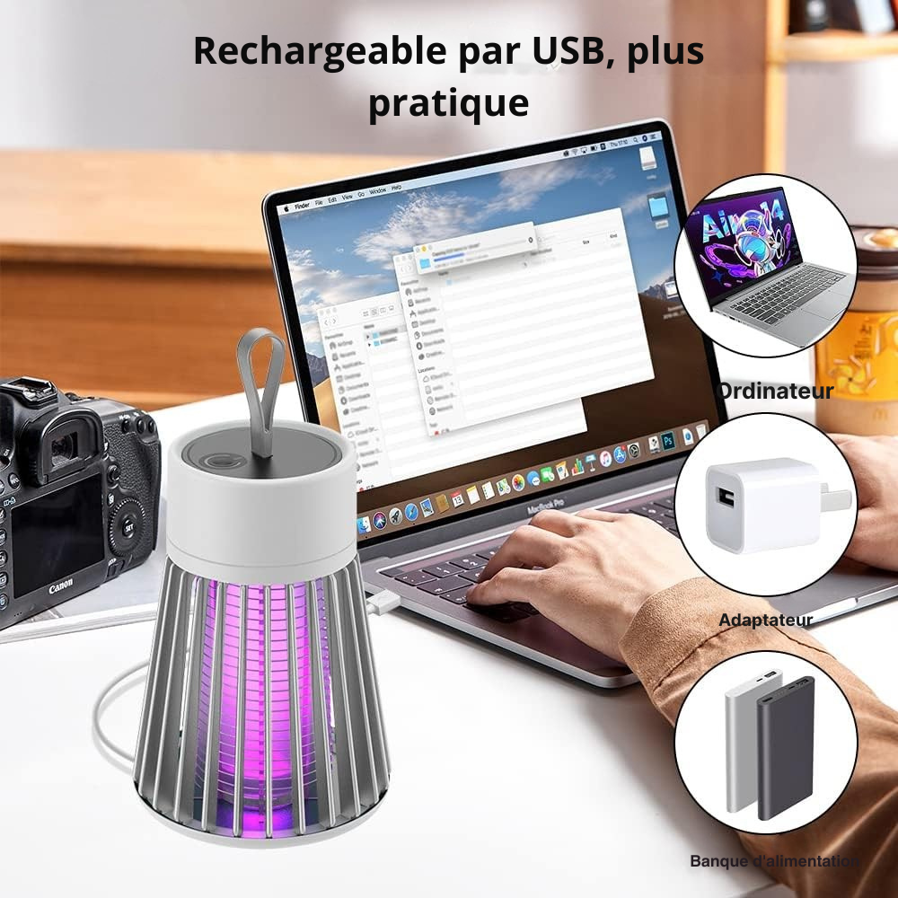 La Lampe Tue-Moustiques Révolutionnaire qui Protège Toute la Famille – Sans Produits Chimiques !