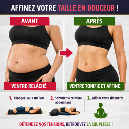 Masseur lombaire portable multifonction: soulager votre dos et dégraisser votre ventre partout, à tout moment !