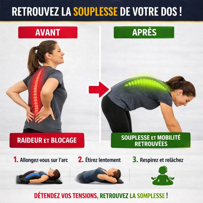 Masseur lombaire portable multifonction: soulager votre dos et dégraisser votre ventre partout, à tout moment !