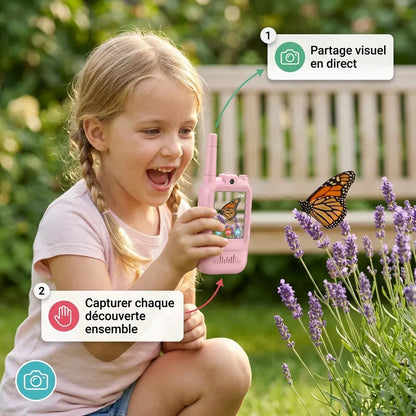 Talkie-Walkie Enfant Vidéo – Caméra & Écran – Lot de 2