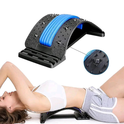 Masseur lombaire portable multifonction: soulager votre dos et dégraisser votre ventre partout, à tout moment !