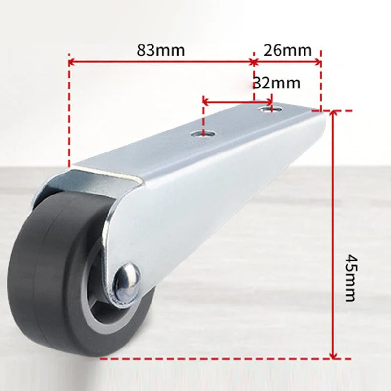 Roue pivotante directionnelle ( lots de 4 pièces)