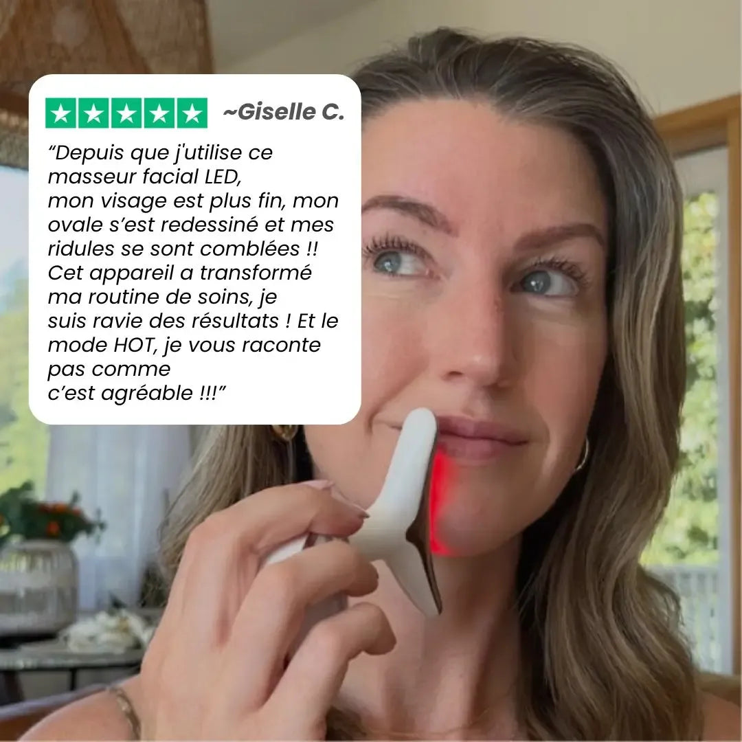 Sculpteur Facial LED 7-en-1 Anti-Âge – Les signes de l’âge ne préviennent pas… mais vous pouvez agir
