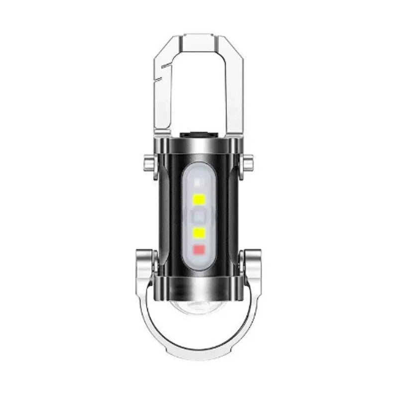 Lampe torche portable rechargeable et lumineuse pour porte-clés