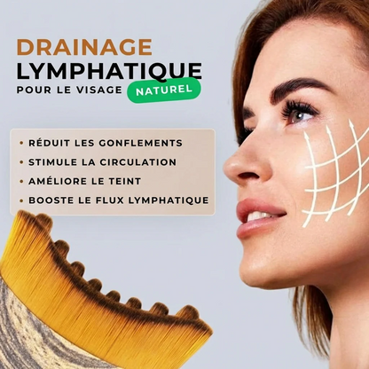 Brosse de Drainage Lymphatique Visage