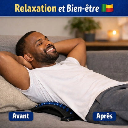 Masseur lombaire portable multifonction: soulager votre dos et dégraisser votre ventre partout, à tout moment !