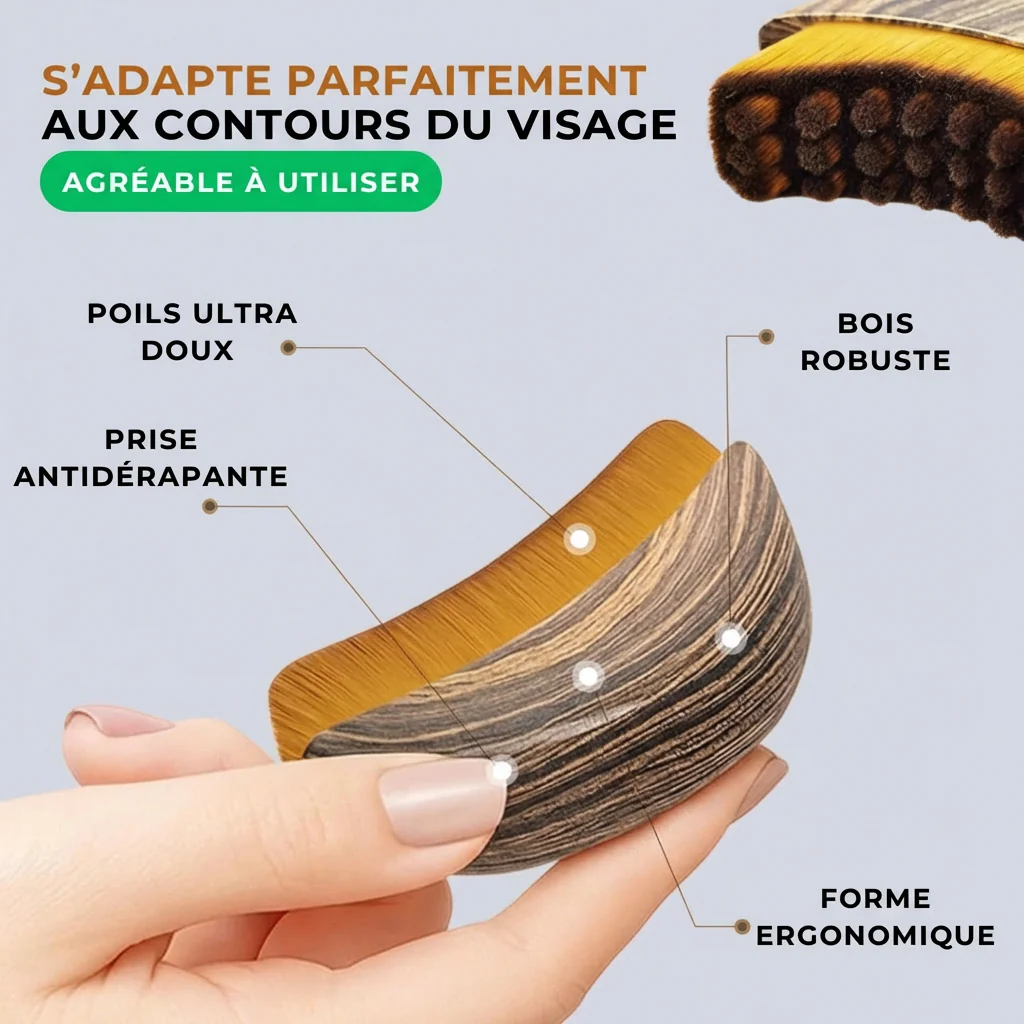 Brosse de Drainage Lymphatique Visage