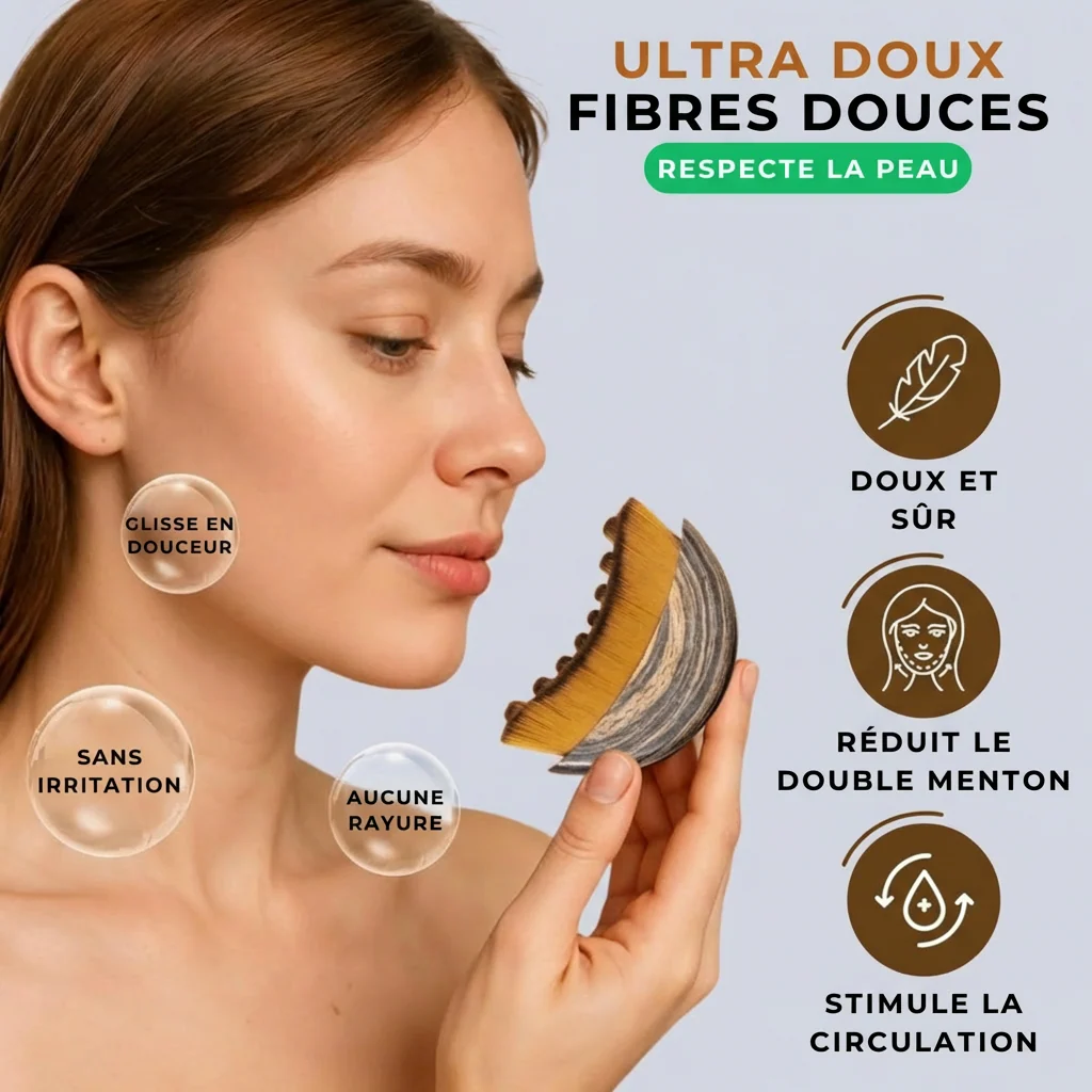 Brosse de Drainage Lymphatique Visage