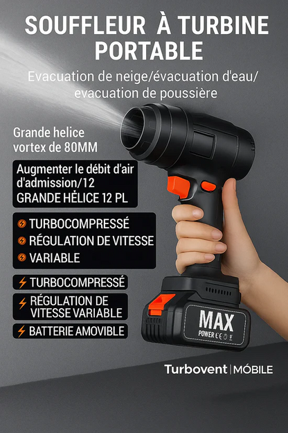 SOUFFLEUR TURBO STORM ⚡🔋 Puissance de 1050 W + autonomie de 60 minutes ! Nettoyage et gonflage en un seul outil 🏡🚗 (fb)