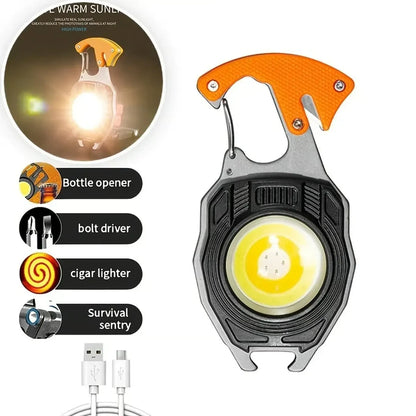 Lampe de poche multifonctionnelle sur porte-clés