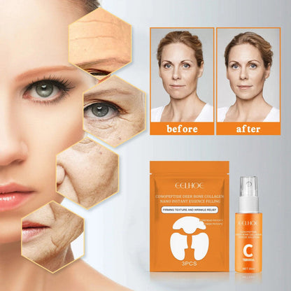 Kit de Soin Visage au Collagène ( Patch facial + Spray hydratant )