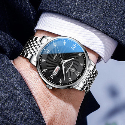 ✅ Offre limitée – Montres de luxe 2024 en acier inoxydable brillant étanche pour Homme 💯 GR – C