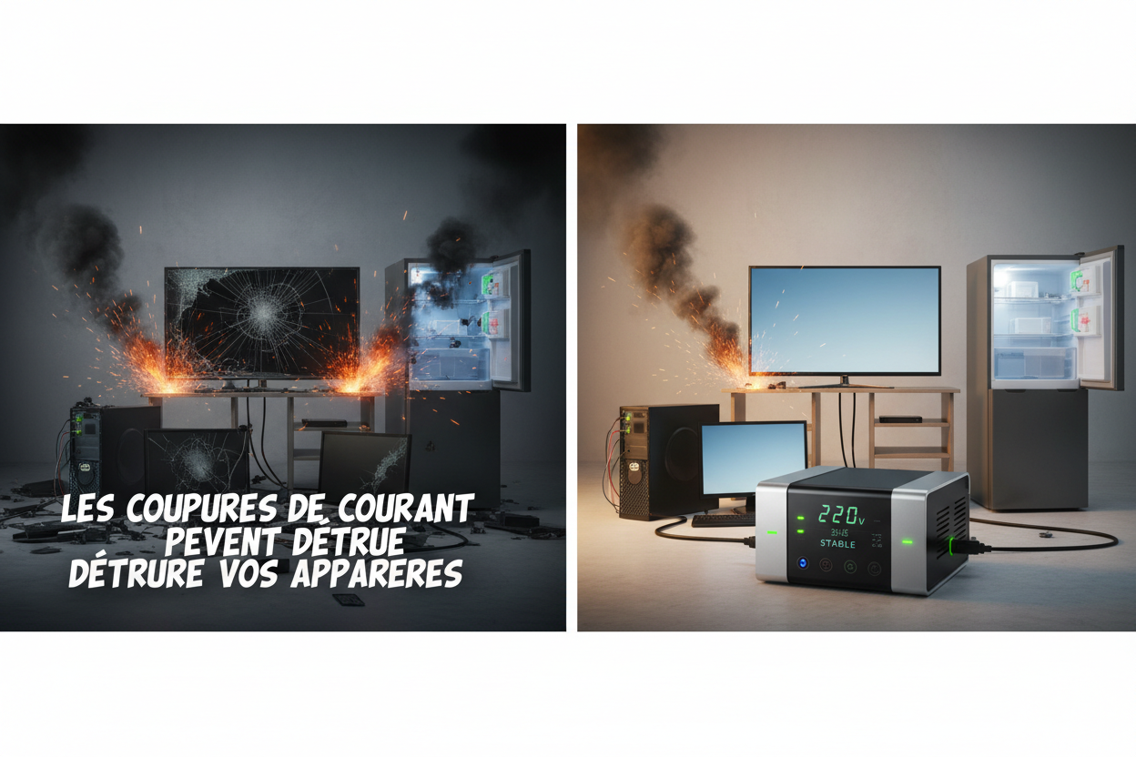 Les coupures de courant peuvent détruire vos appareils