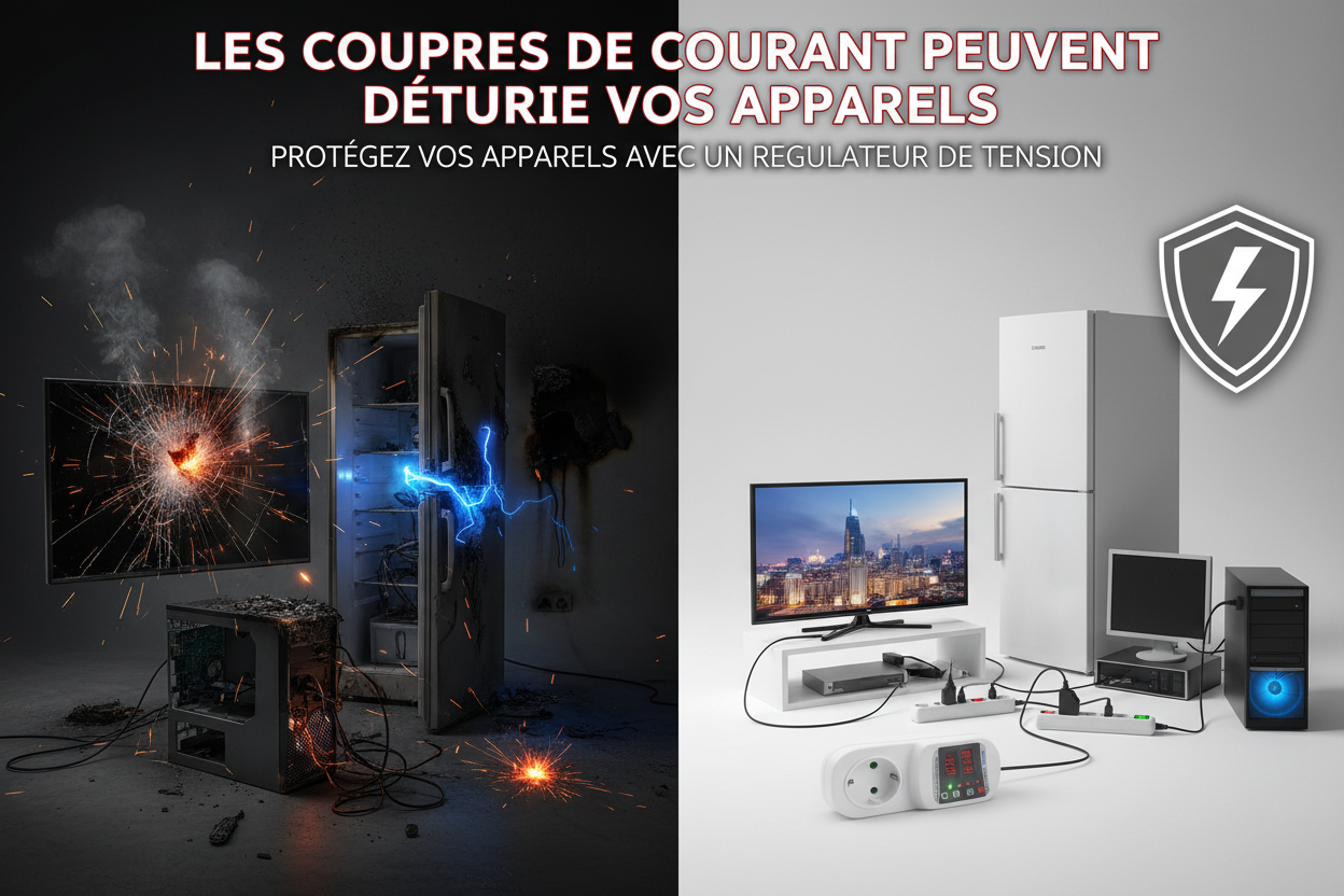 Les coupures de courant peuvent détruire vos appareils