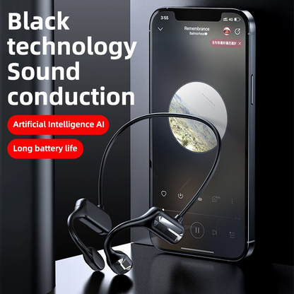 TWS Casque à conduction osseuse Bluetooth 5.2 IPX5 Waterproof