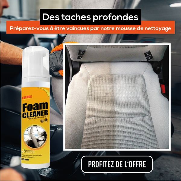MOUSSE NETTOYANTE MULTI-USAGES – NETTOYAGE EXPRESS & SANS EFFORT