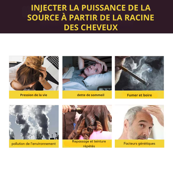 Shampooing d'huile pour éliminer les cheveux et barbes  blanche 500ml (demi litre)