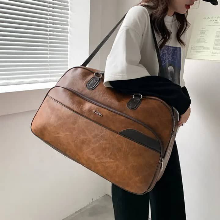 Sac de Voyage Vintage – Élégant, Spacieux & Résistant | Unisexe..