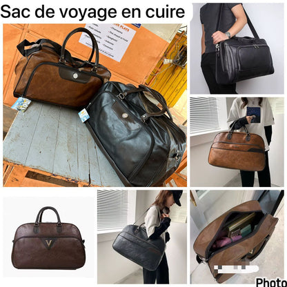 Sac de Voyage Vintage – Élégant, Spacieux & Résistant | Unisexe..