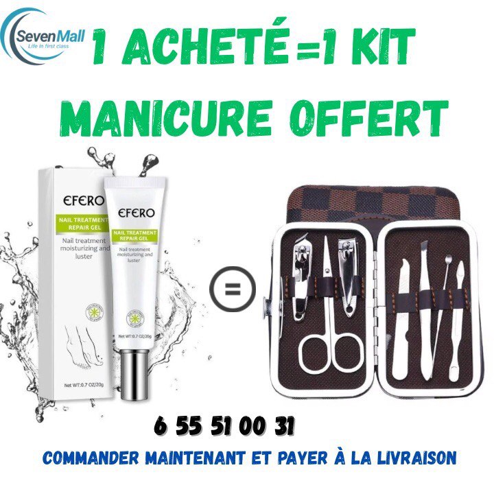 EFFERO NAILS™-Soin Complet: Pousse,Durcit et Traite les ongles.