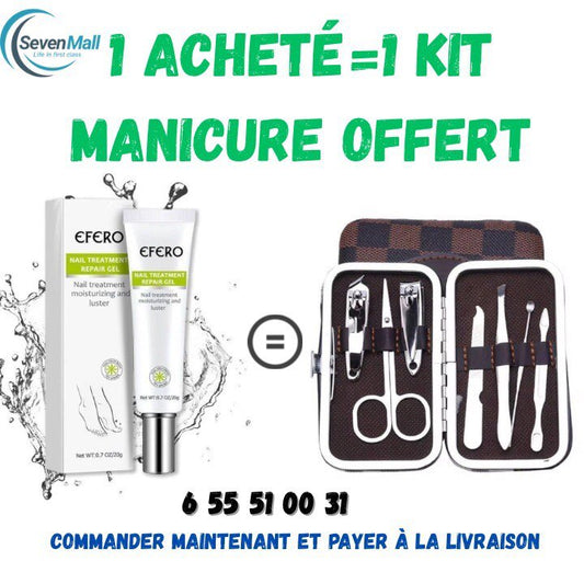 EFFERO NAILS™-Soin Complet: Pousse,Durcit et Traite les ongles.