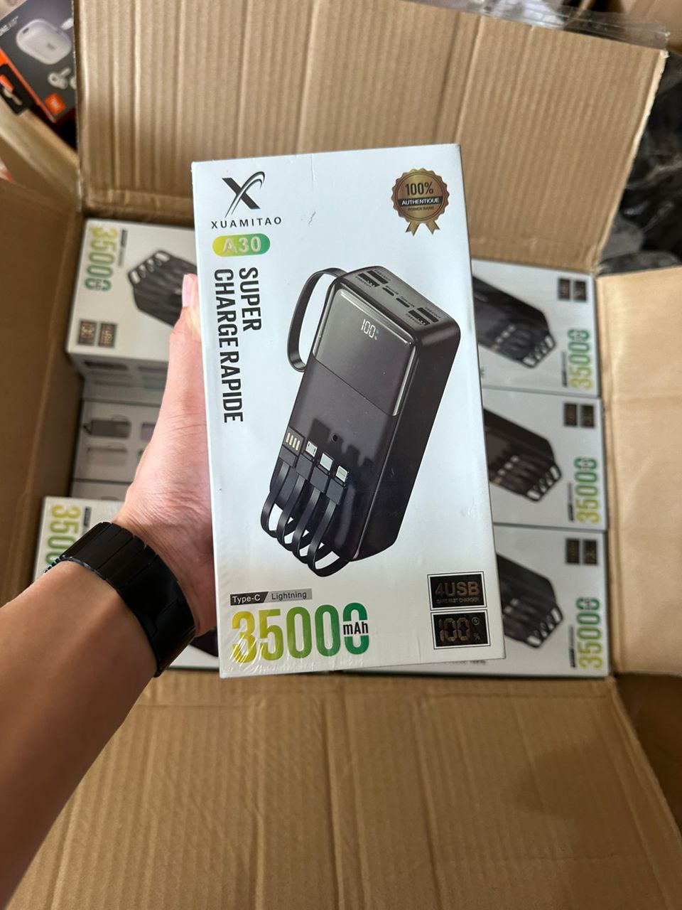 Power Bank Premium 35 000 mAh – Sécurité, Fiabilité et Performance