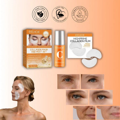 Kit de Soin Visage au Collagène ( Patch facial + Spray hydratant )