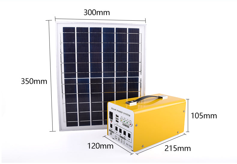 Mini centrale solaire Portable 12V, générateur, avec panneau solaire, Profitez de 4 lampes LED offertes gratuitement