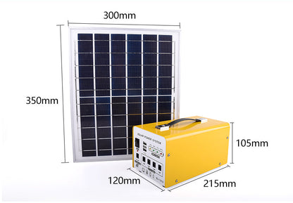 Mini centrale solaire Portable 12V, générateur, avec panneau solaire, Profitez de 4 lampes LED offertes gratuitement