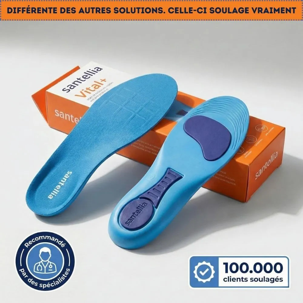 Semelles Orthopédiques Anti-Douleur – Spécial Fasciite Plantaire & Talon( paires de semelles)